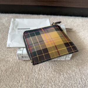 COMME des Garcons Lenticular Tartan ZIP WALLET